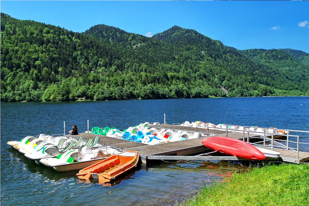 Pédalos sur le lac de Kruth-Wildenstein