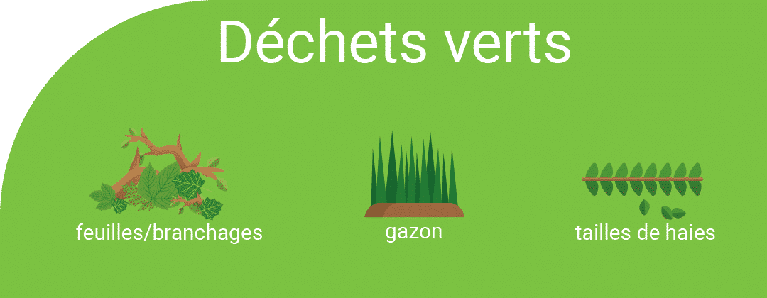 Déchets verts : gazon, feuille, branchages