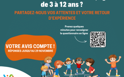 Votre enfant est scolarisé et a entre 3 et 12 ans ? Votre avis compte !