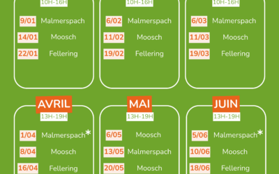 CALENDRIER DÉCHÈTERIE MOBILE – Janvier à juin 2026