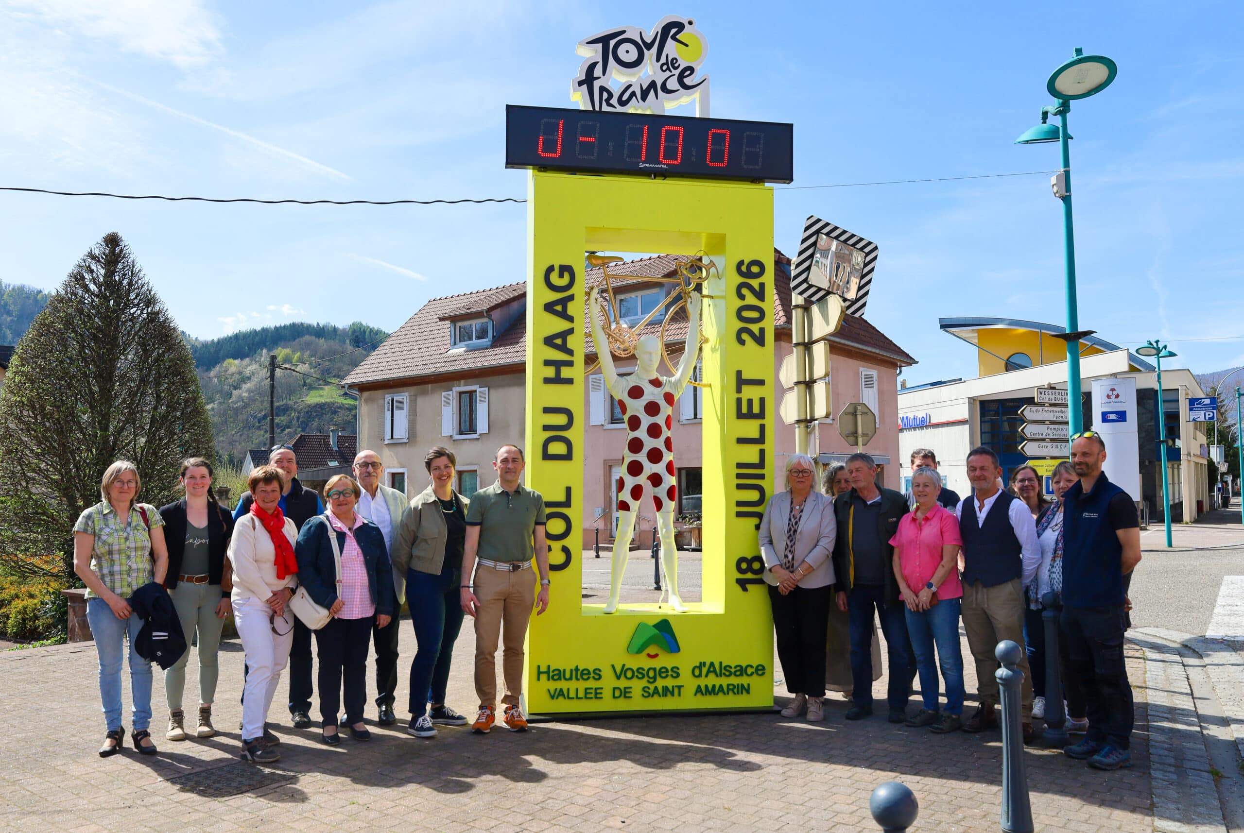 J-100 avant le Tour de France : le compte à rebours est lancé à Saint-Amarin avec le dévoilement du Totem !