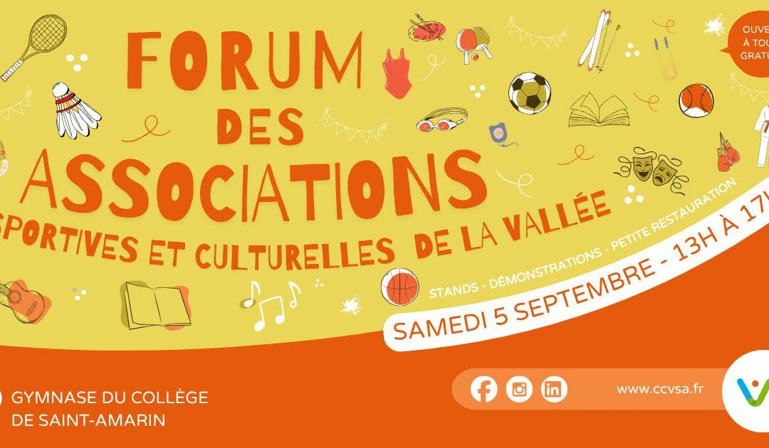 Forum des associations sportives et culturelles – Samedi 5 septembre
